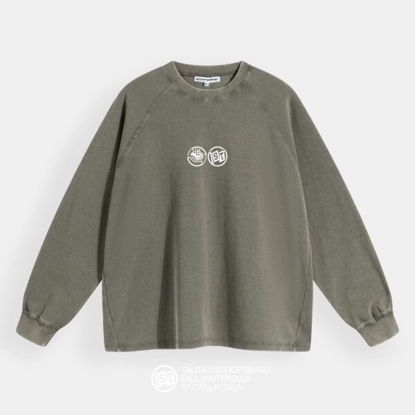 Crewneck “Grateful” green