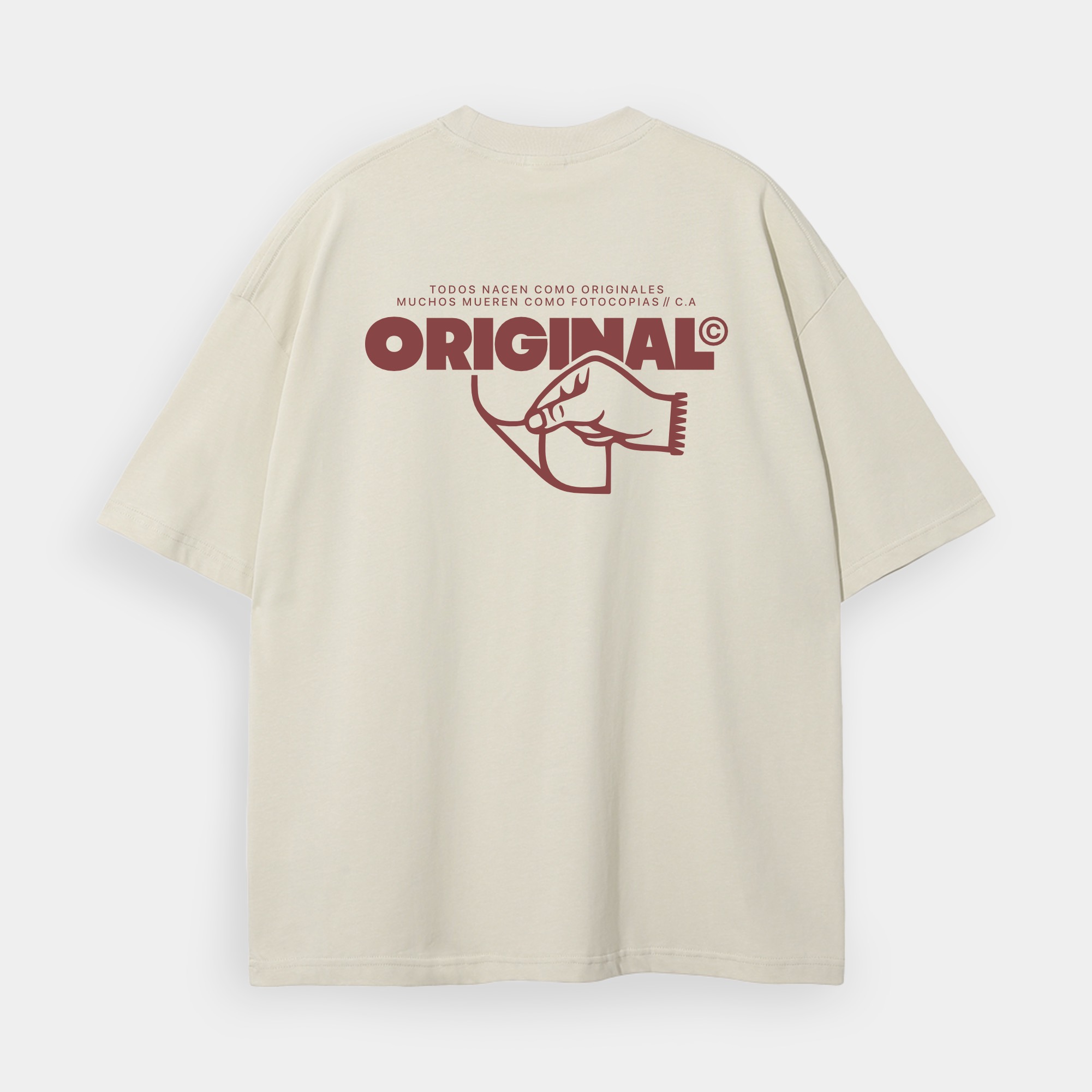 «ORIGINAL» Oversized alabaster tee